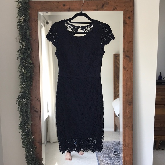 Francesca’s Collections Navy blue dress - Picture 2 of 5